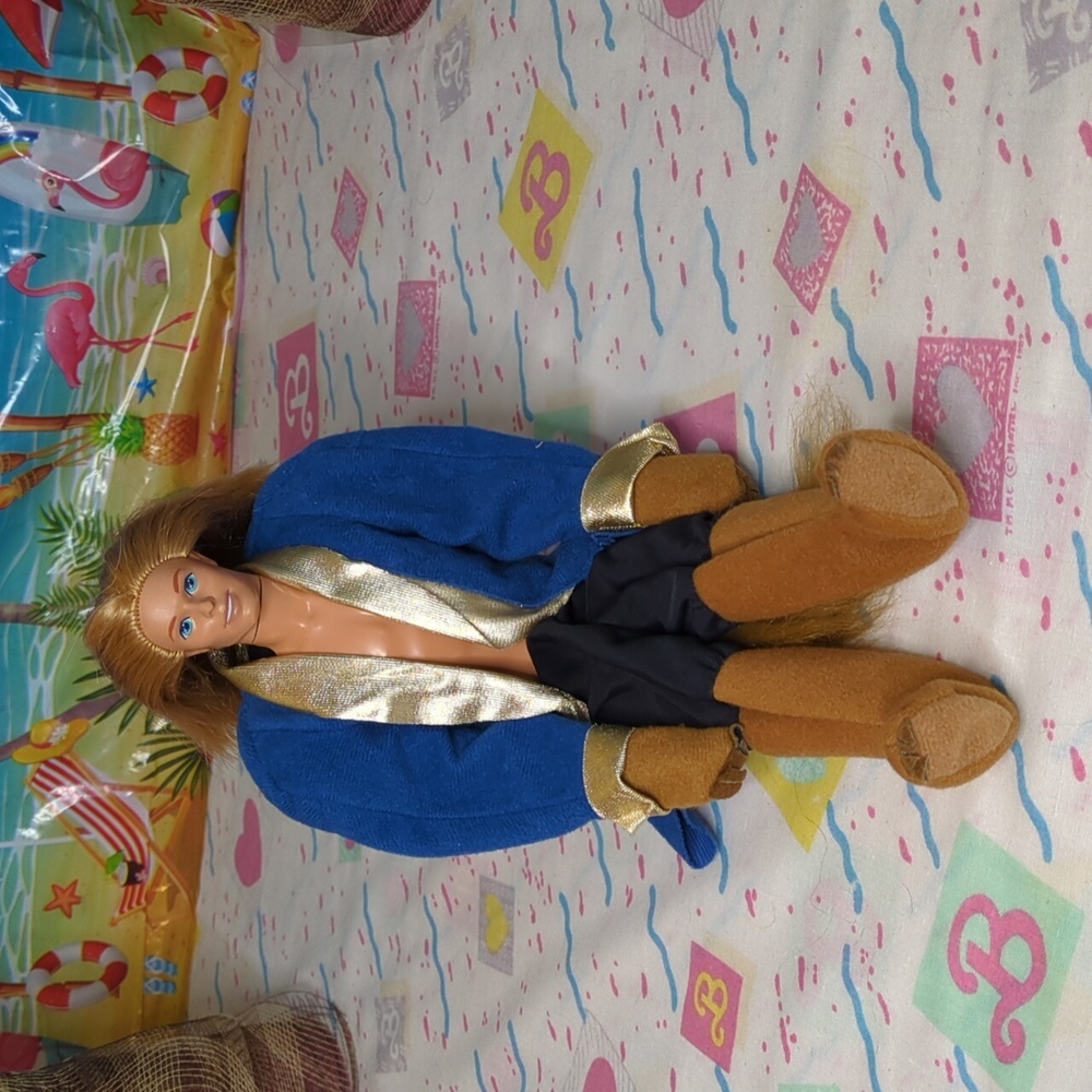 Disney Beauty And The Beast Doll with Blue and Gold Outfit